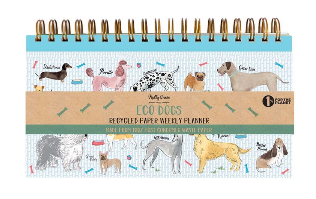 Milly Green Eco Dogs Weekly Planner