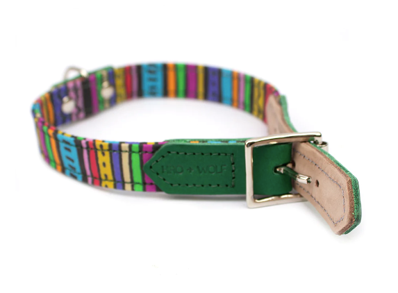 Hiro & Wolf - Rainbow Stripe - Dog Collar