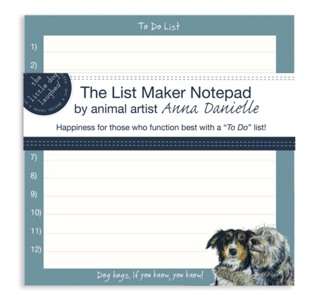 List Maker Notepad - Dog Hugs