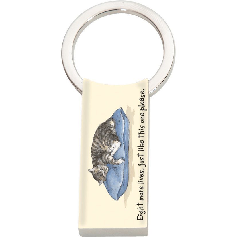 Cat Long Keyring  – eight lives, just like this one