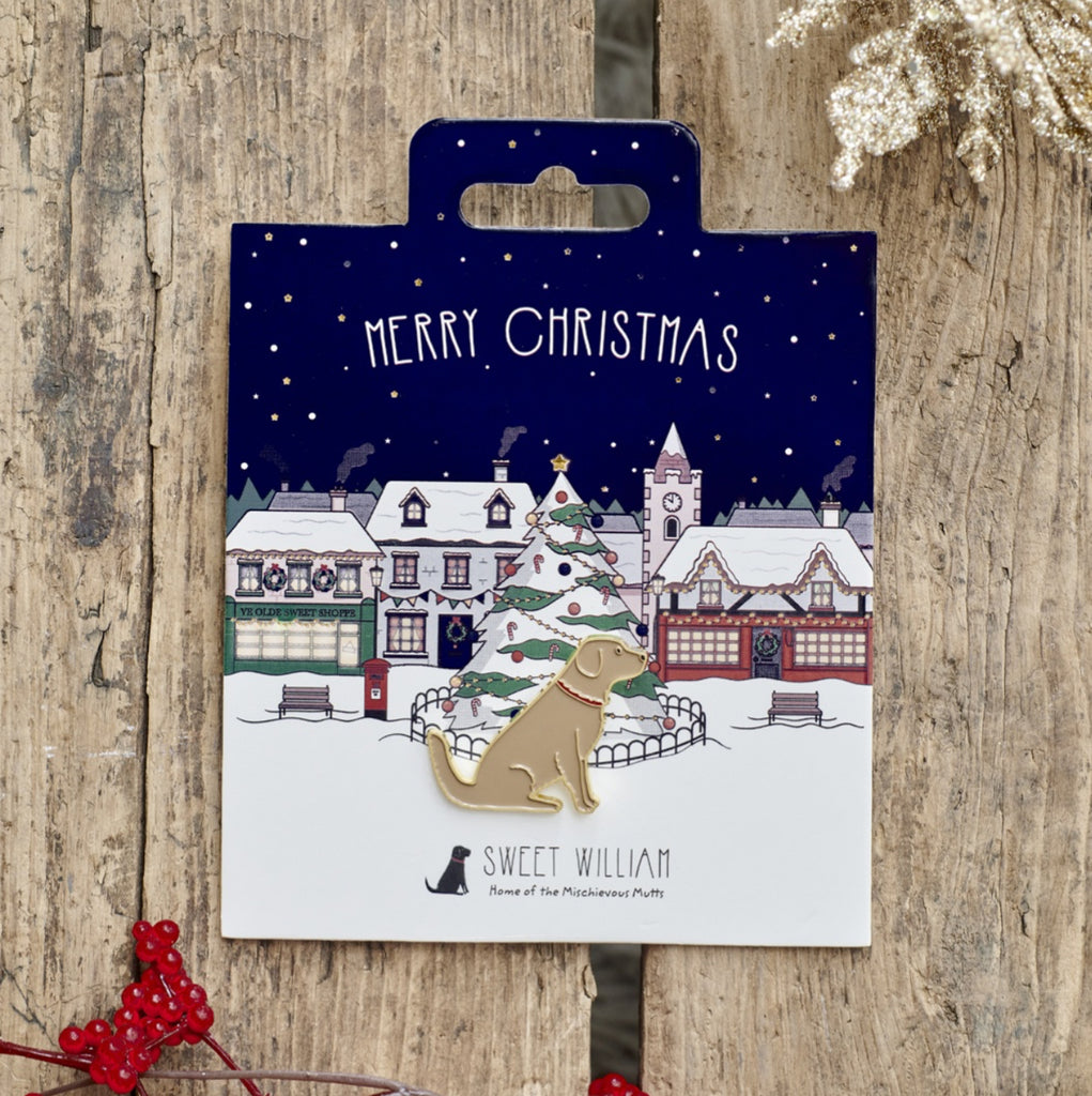 Sweet William Christmas Dog Pins