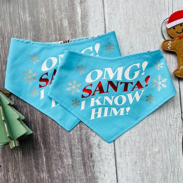 OMG! Santa I know him! Christmas Bandana