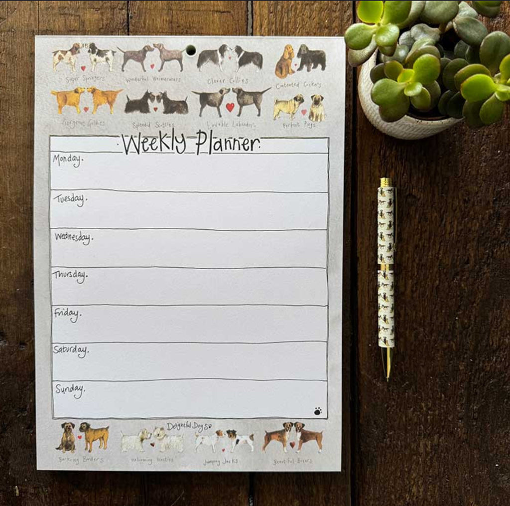 Alex Clark “Delightful Dogs” Weekly Planner