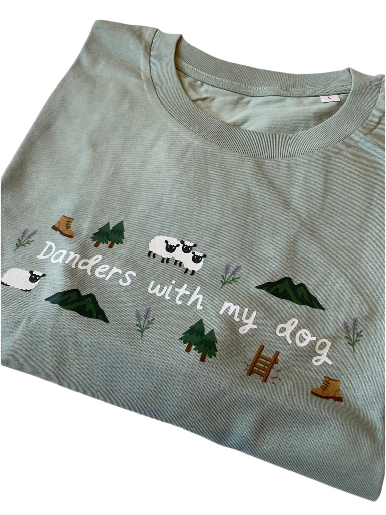 Danders with my Dog - T- Shirt