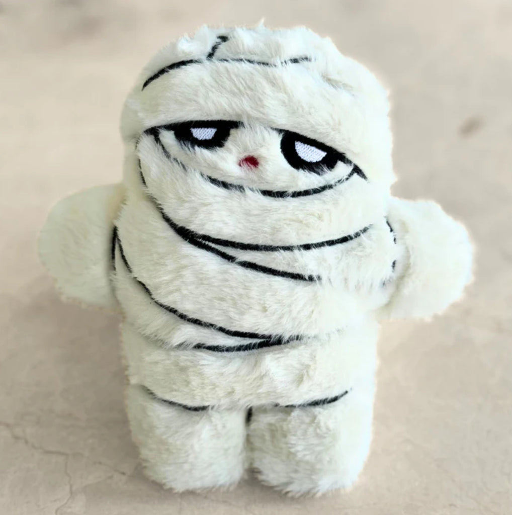 Mummy crinkle plush dog toy