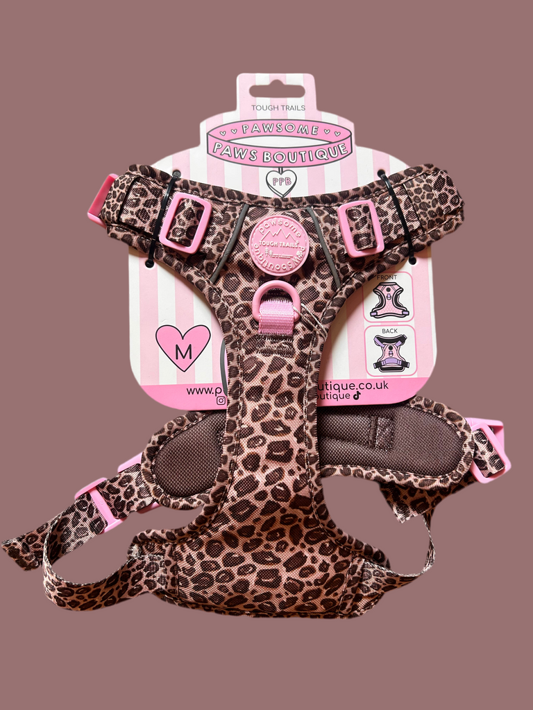 Tough Trails Harness -  Leopard Print