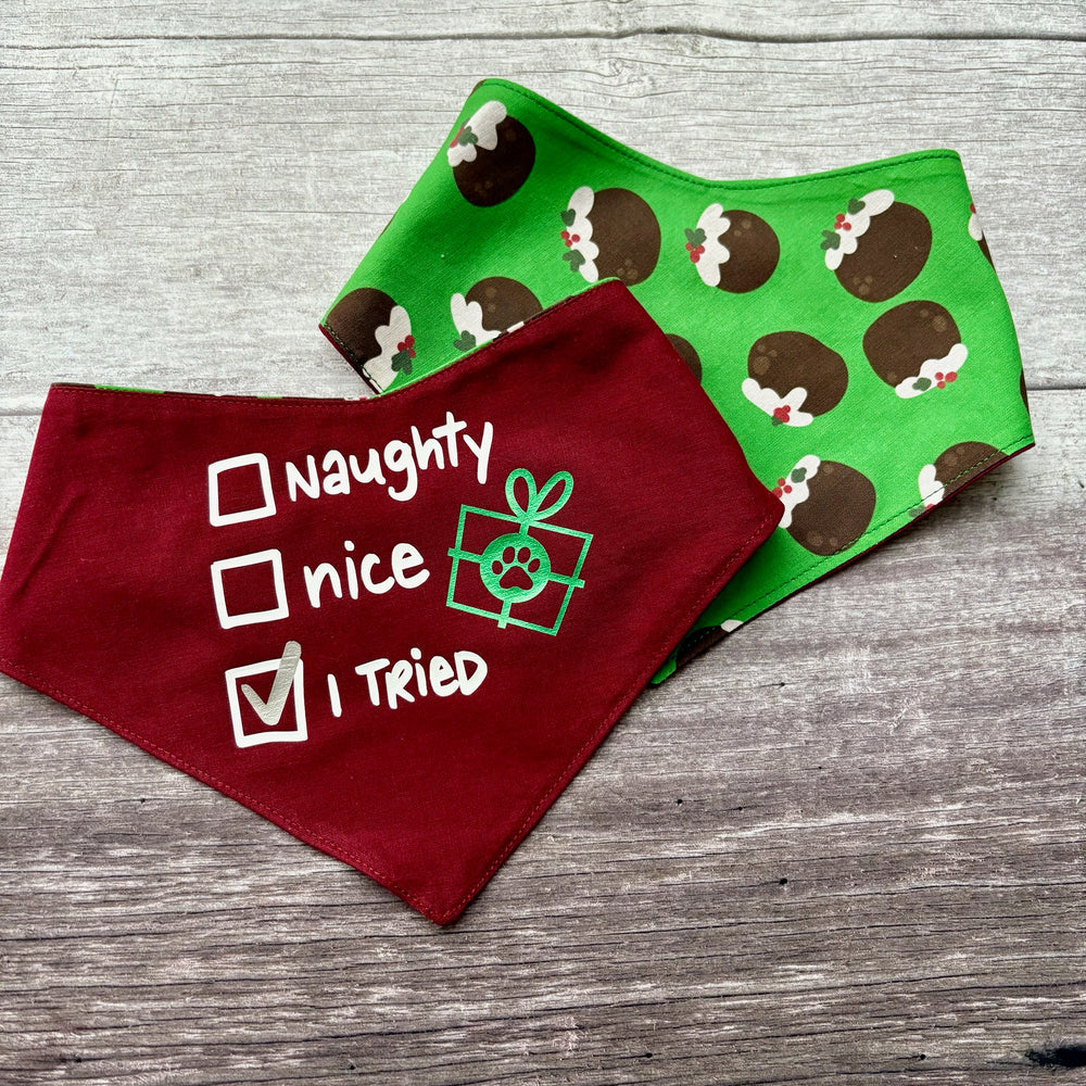 Santa’s List Christmas Bandana