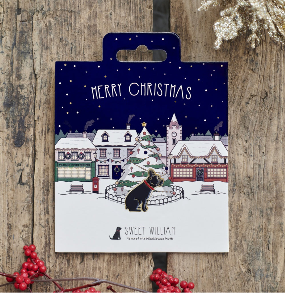 Sweet William Christmas Dog Pins