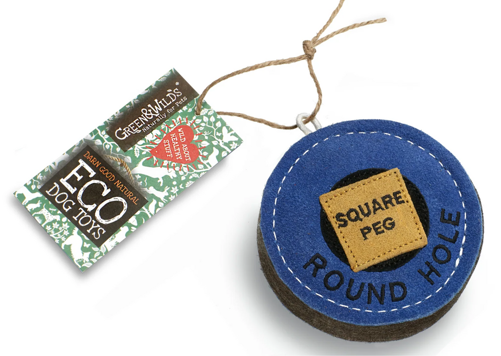 Square Peg Round Hole Dog Toy