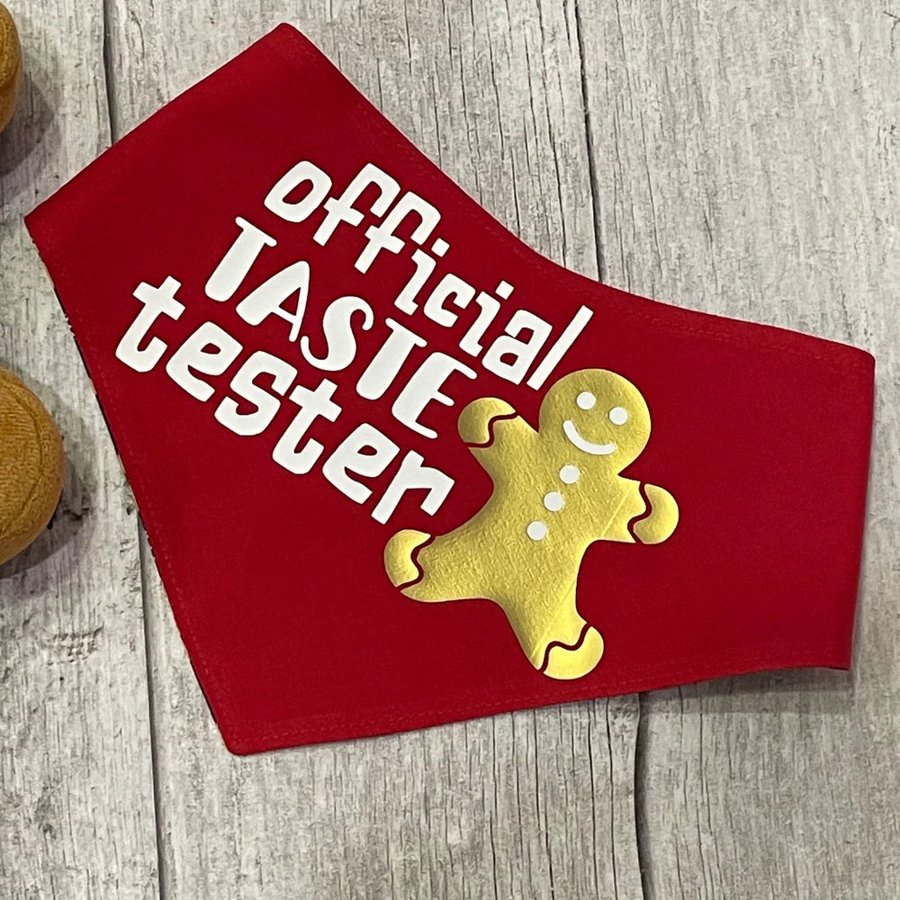 Official Taste Tester Christmas Bandana