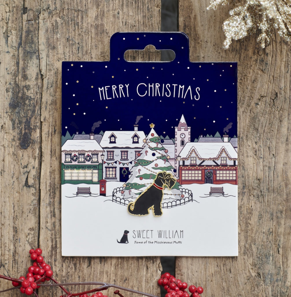 Sweet William Christmas Dog Pins