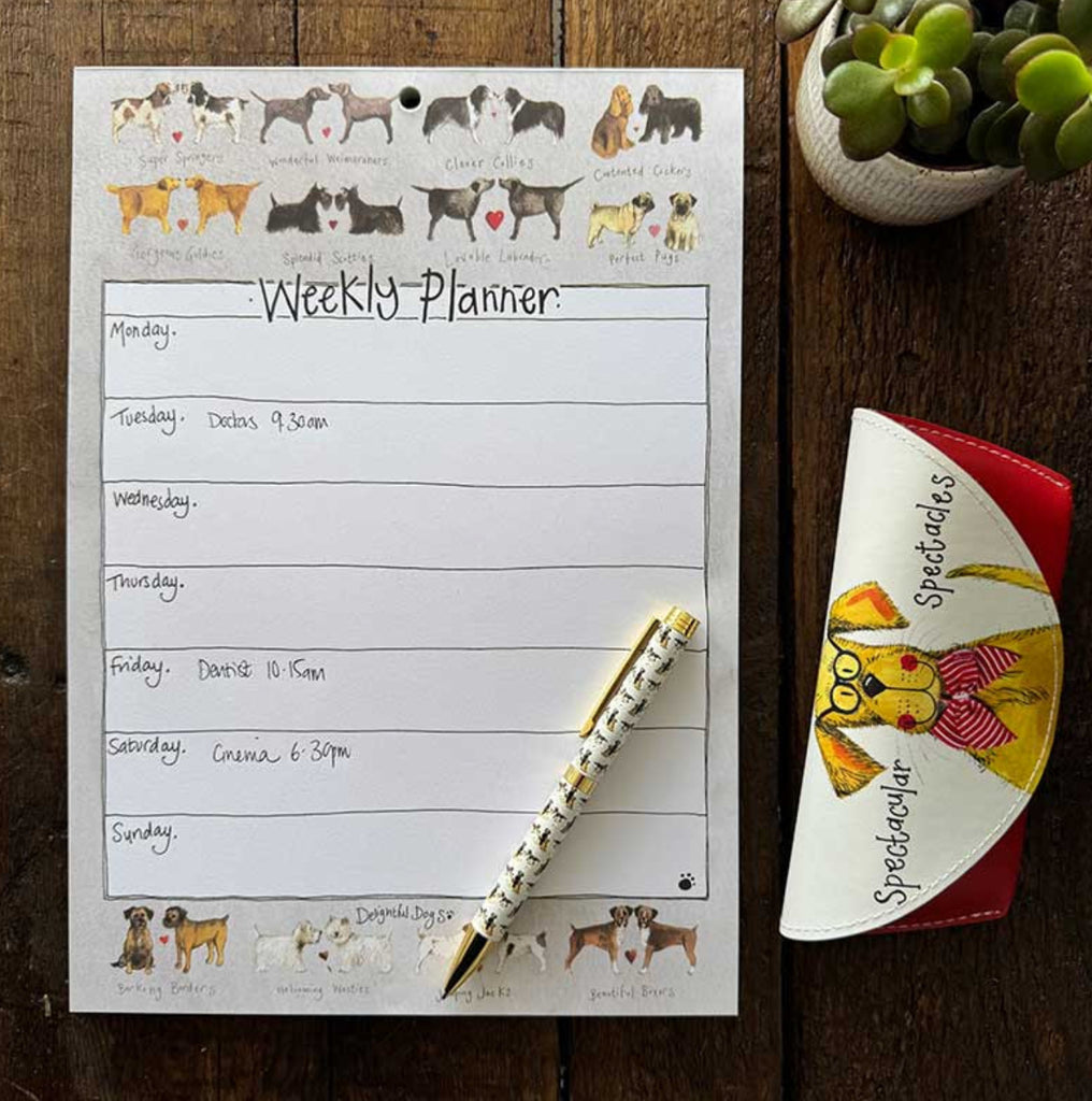 Alex Clark “Delightful Dogs” Weekly Planner