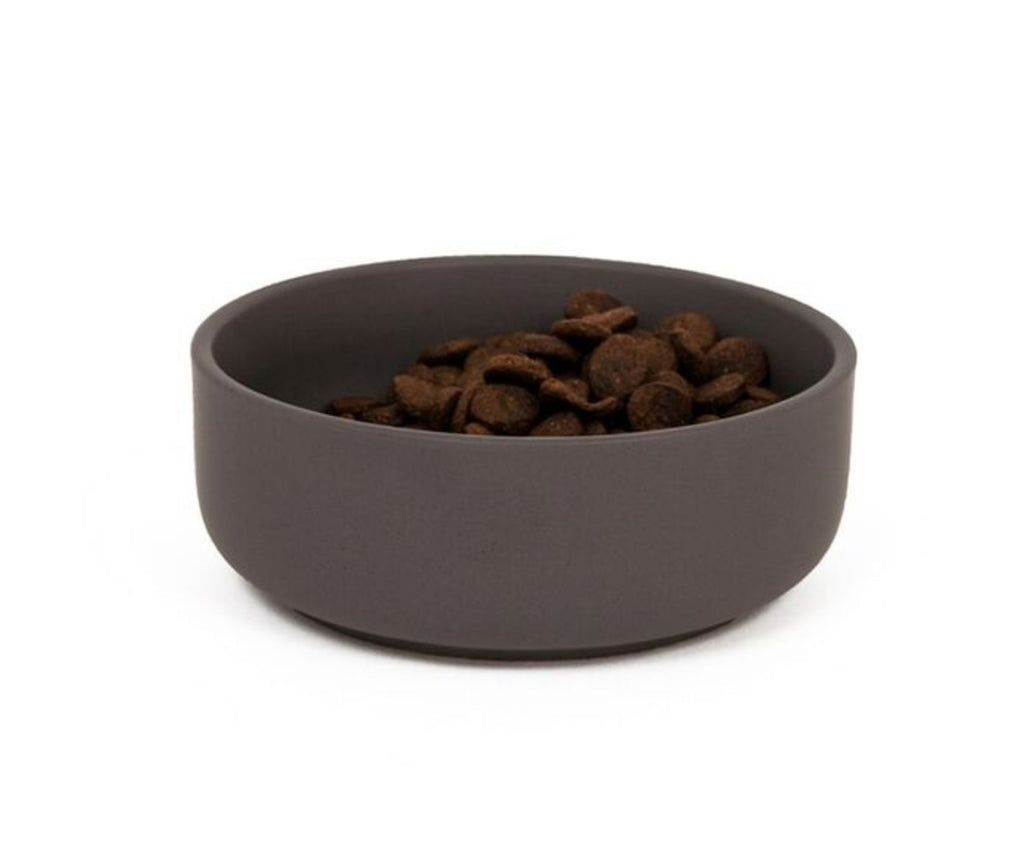 Penrose Grey Stoneware Pet Food Bowl