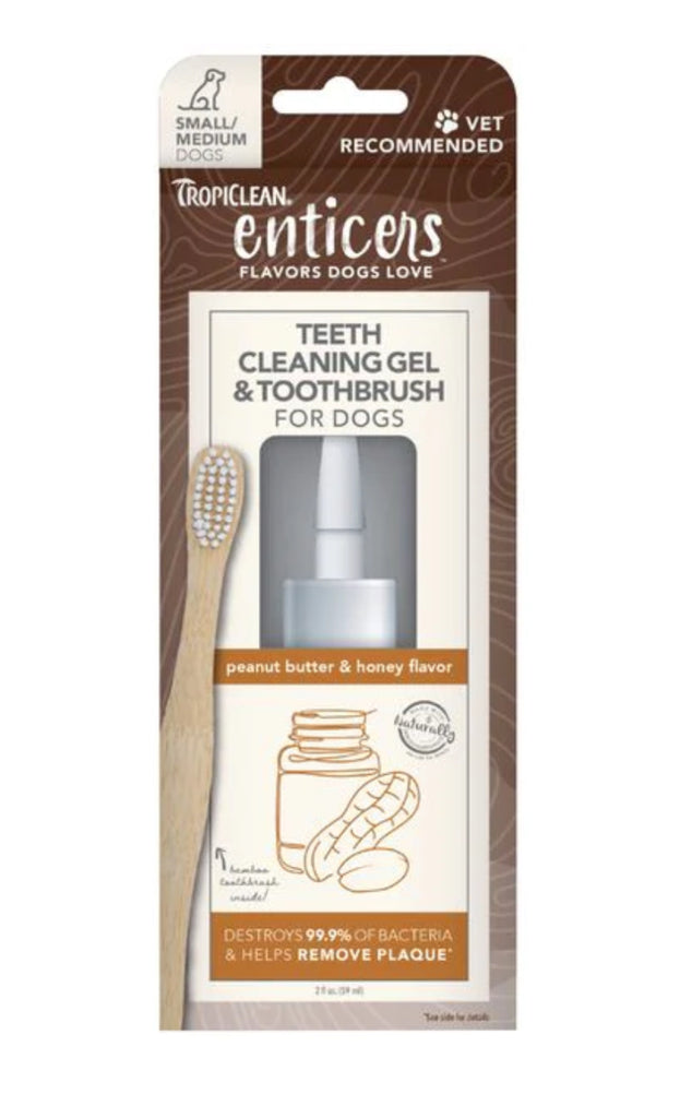 Enticer Teeth Gel and Brushes (Tropiclean)