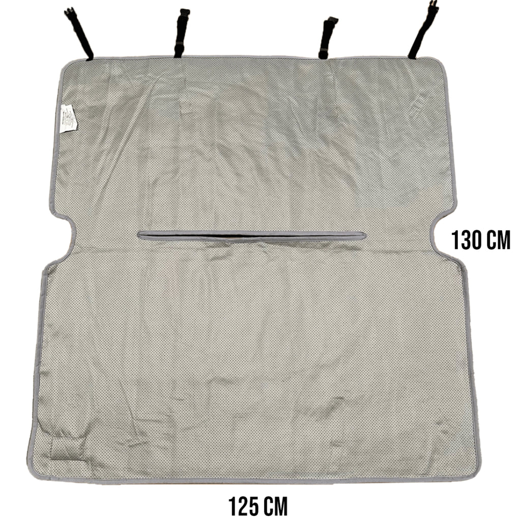 Comfy Car Cover- Grey Faux Rabbit Fur (Pet Rebellion)