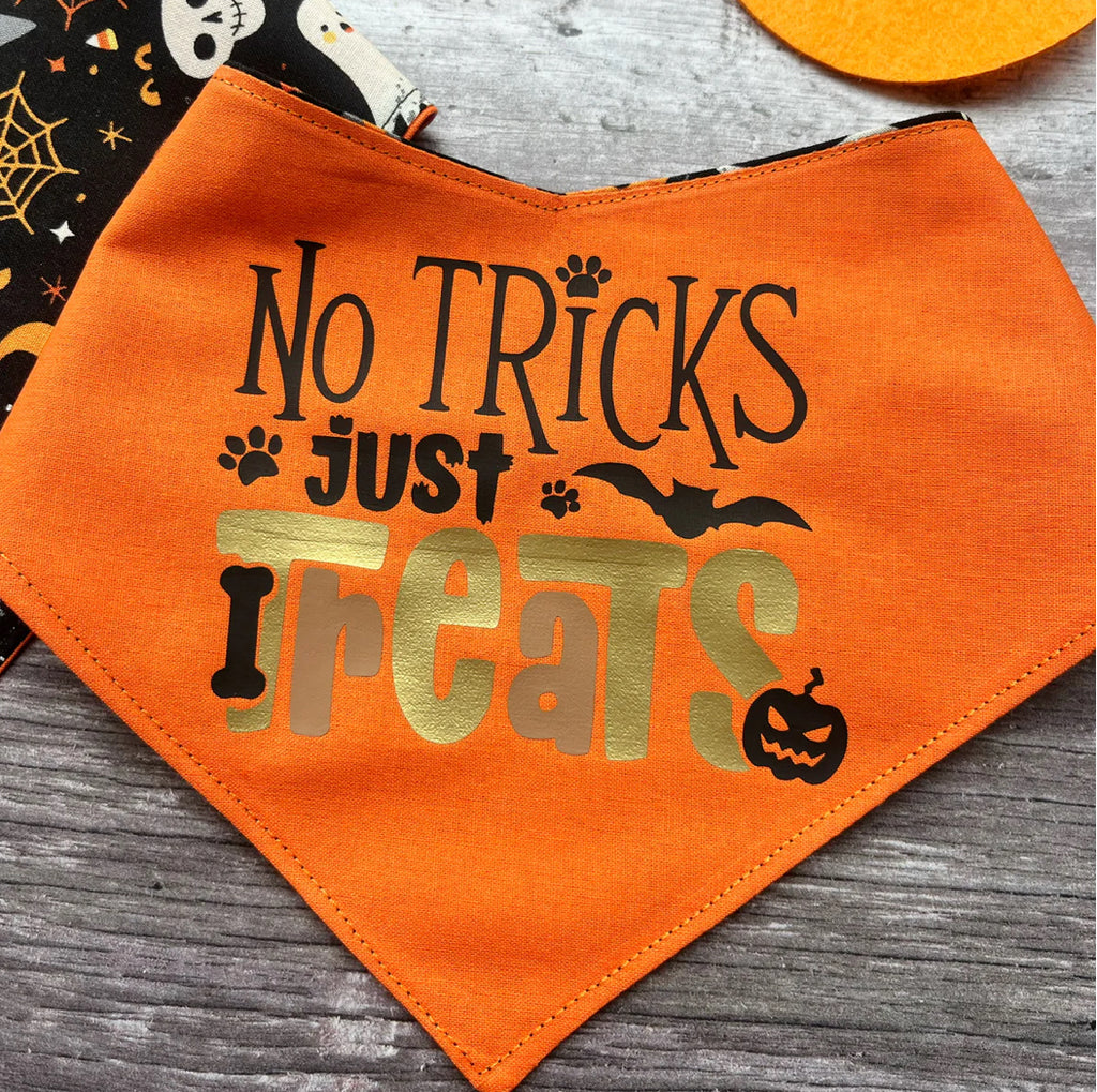 Halloween Bandana | No Tricks Just Treats / Cutie Halloween