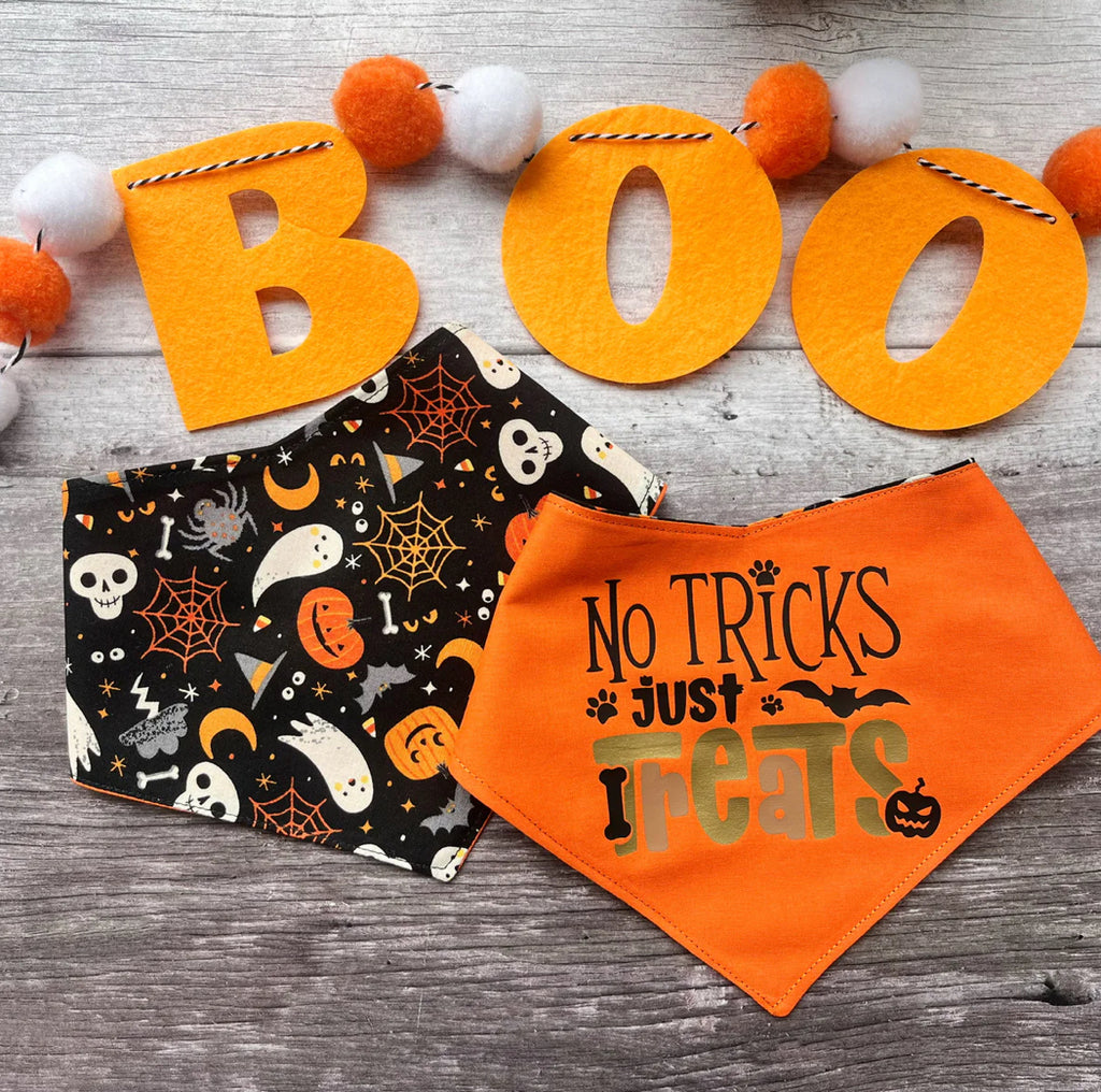 Halloween Bandana | No Tricks Just Treats / Cutie Halloween