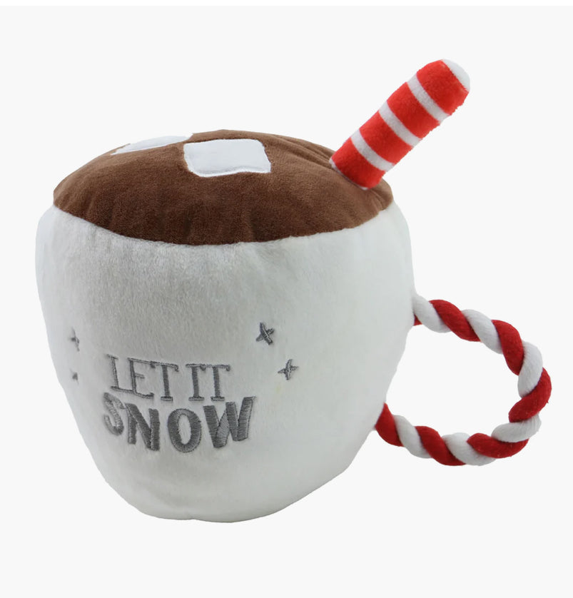 Let it Snow Christmas Cup - Dog Toy