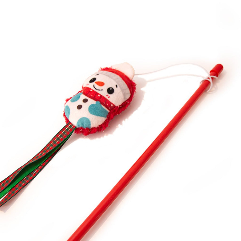 Great & Small Santa and friends cat dangler toy