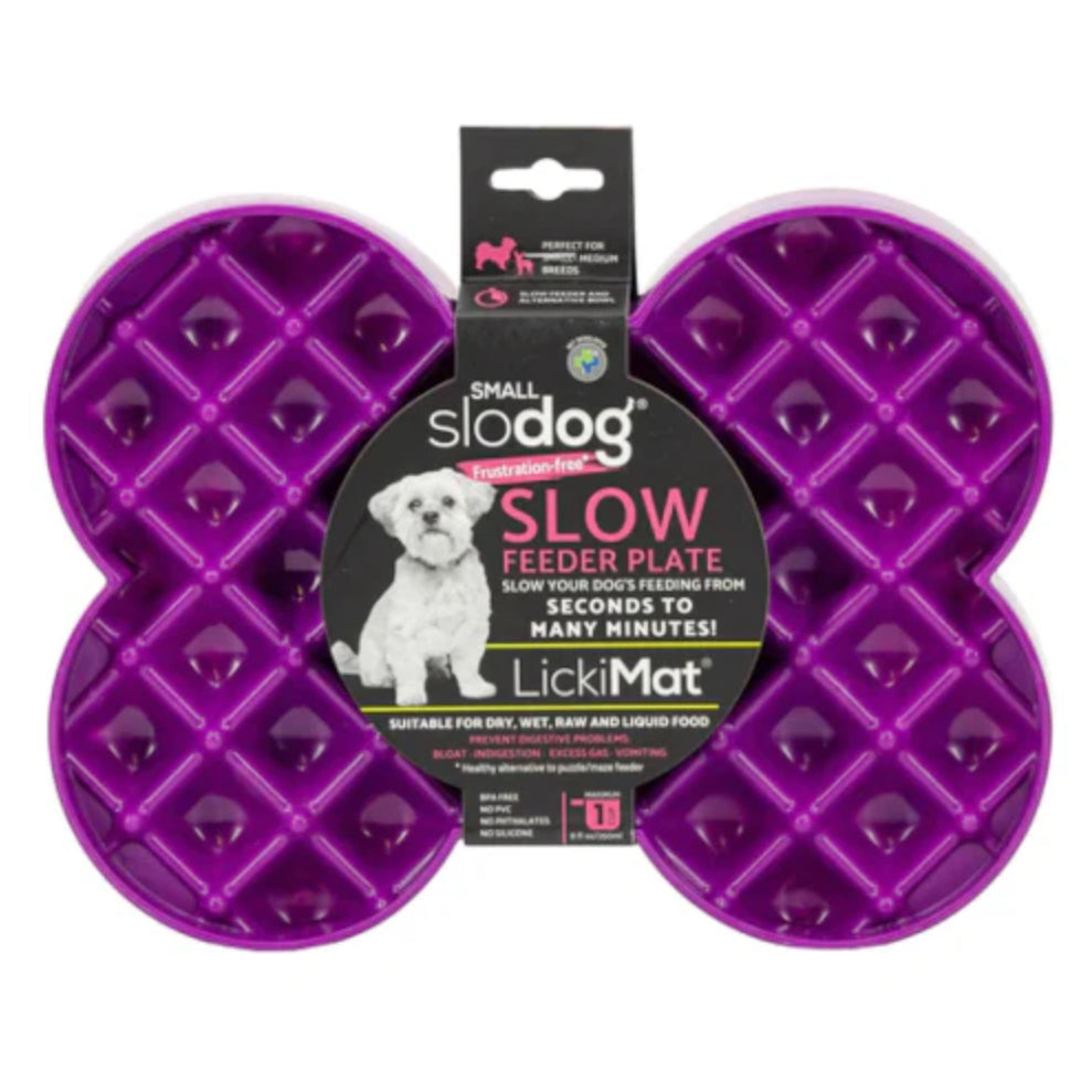 Lickimat Slow Feeder Plate - Purple