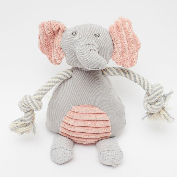 Elephant Plush & Rope Puppy Toy