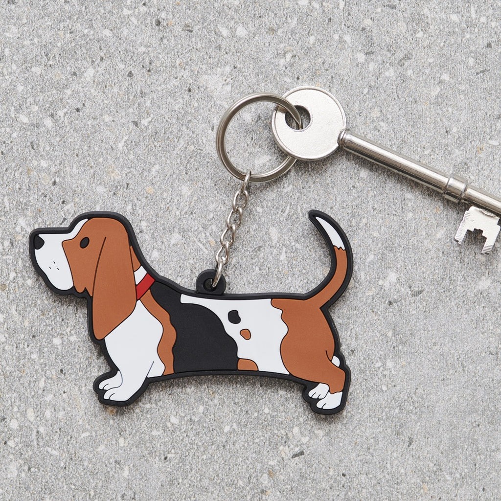 Basset Hound Keyring