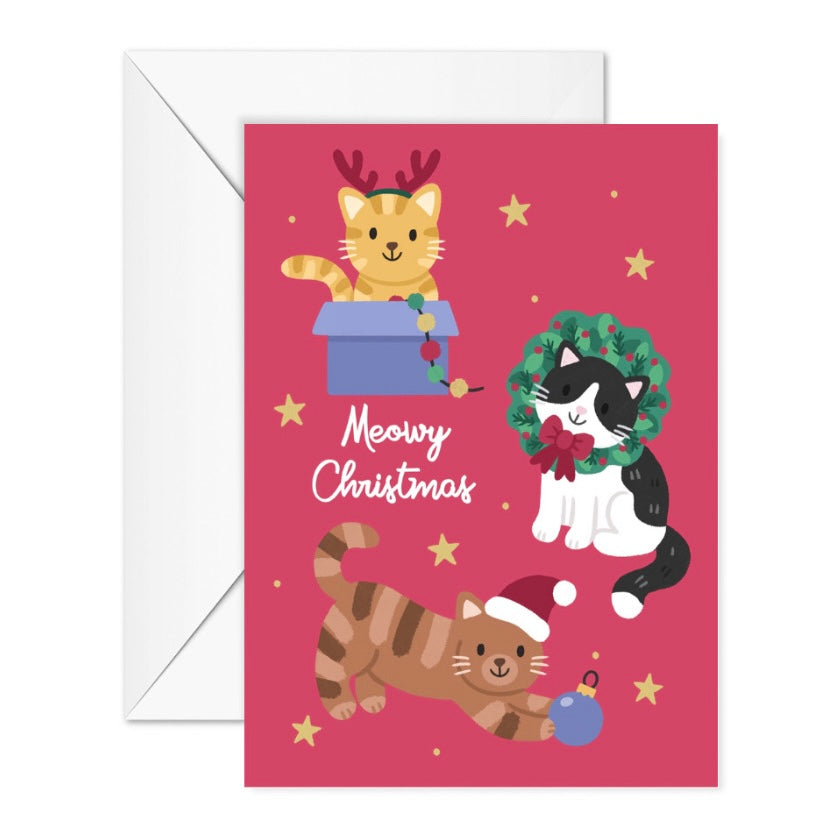 Meowy Christmas Card