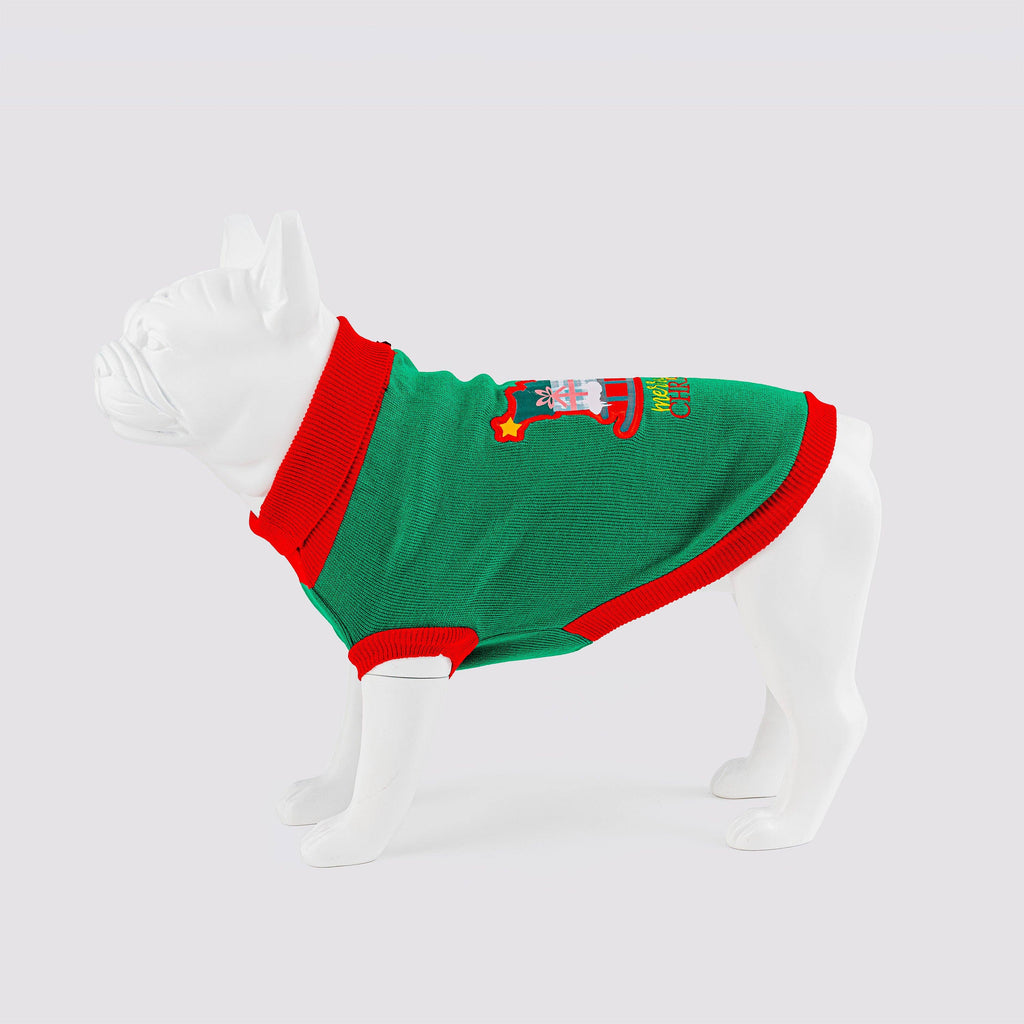 Christmas Santa's Sleigh Dog Jumper