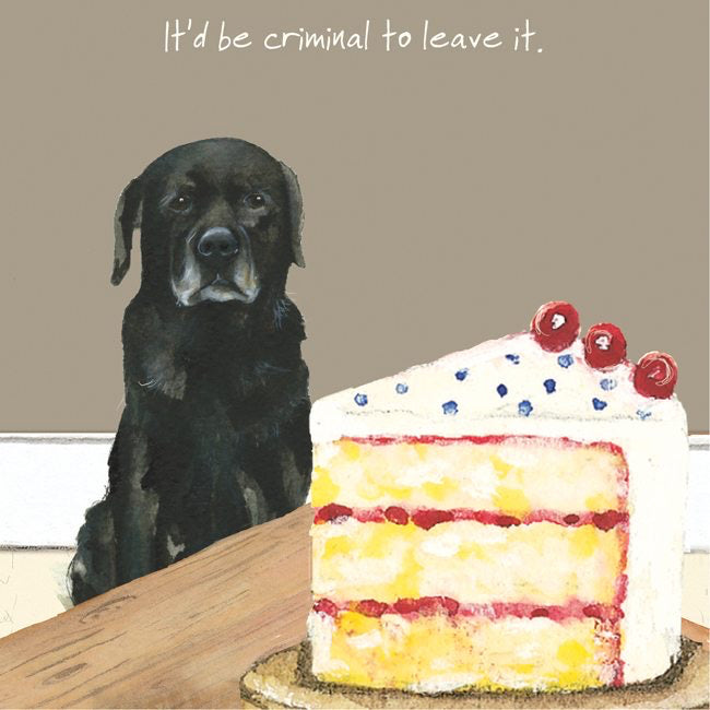 Labrador Greeting Card - Criminal