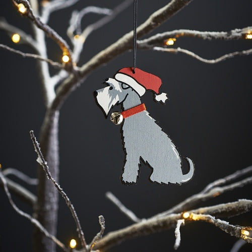 Christmas Decoration - Grey Schnauzer