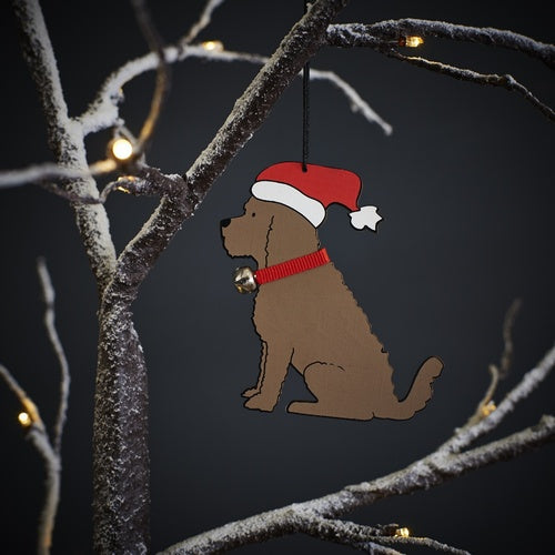 Christmas Decoration - Cockapoo / Labradoodle (chocolate)