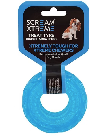 Scream Xtreme Treat Tyre Tough Toy