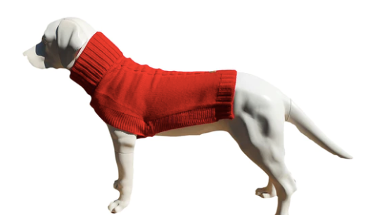 Cableknit Jumper (leg slits) by Canine & Co