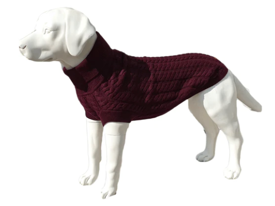 Cableknit Jumper (leg cuffs) by Canine & Co