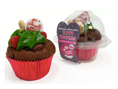 Yappy Woofmas Christmas Woofin Cupcake