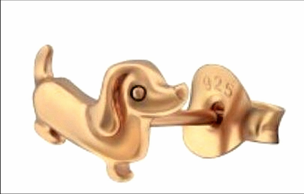 Dachshund Design Earrings