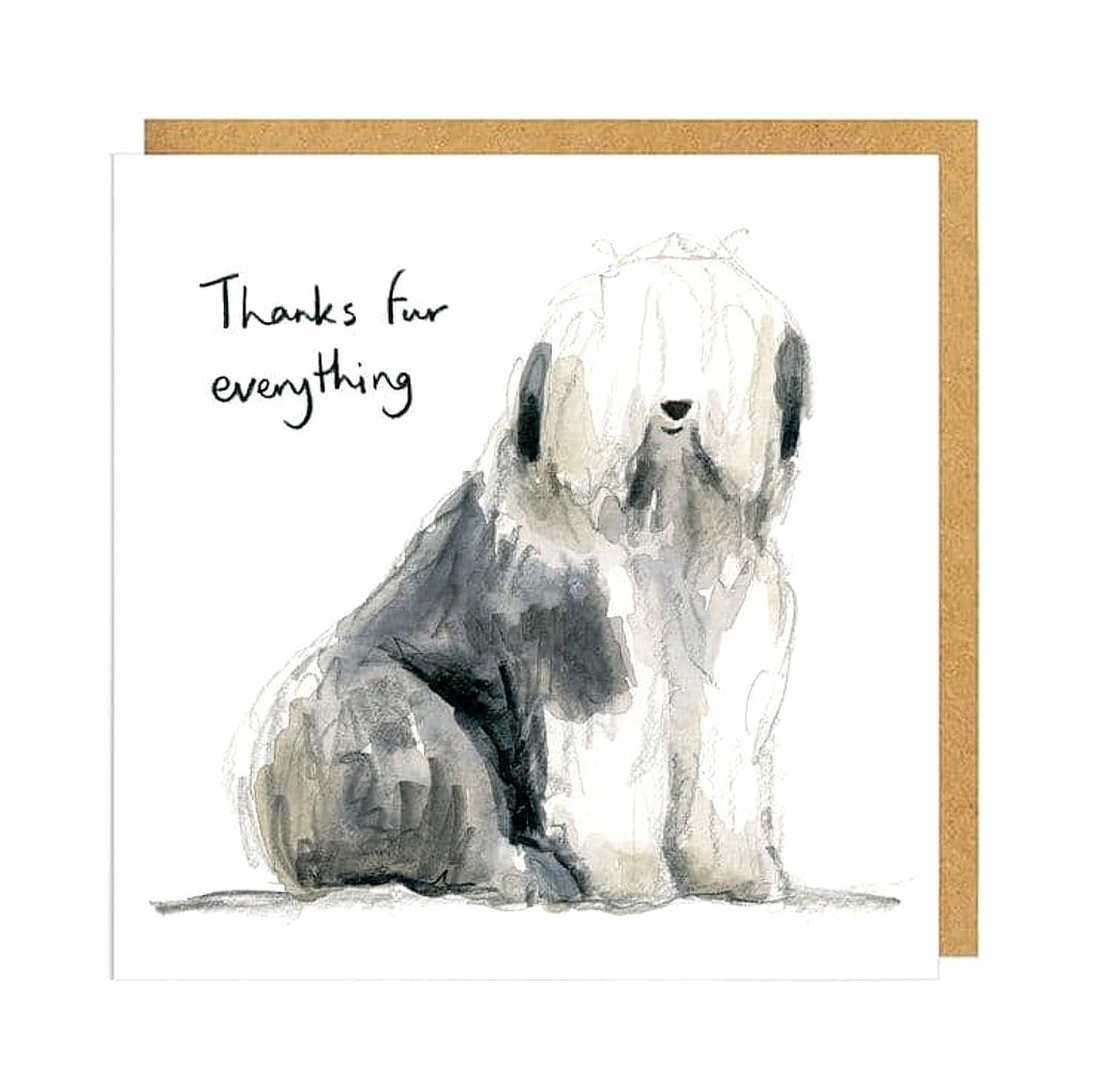 Greeting Card - Thanks fur everything