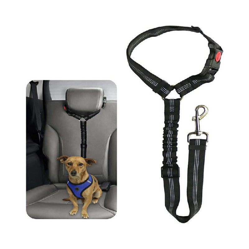 Pet Safety Harness (bungee / over headrest)