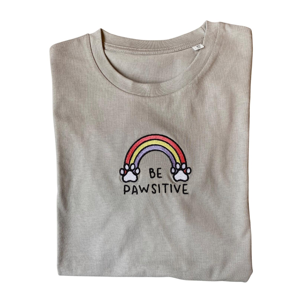 Be Pawsitive Rainbow T- Shirt