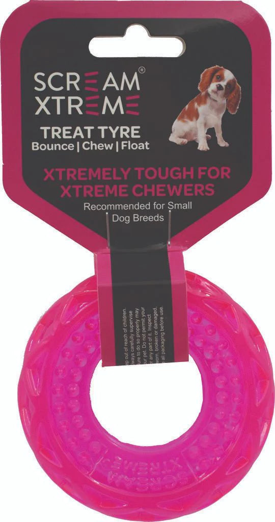 Scream Xtreme Treat Tyre Tough Toy