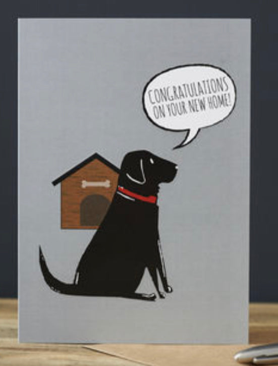 New Home Card - Black Labrador